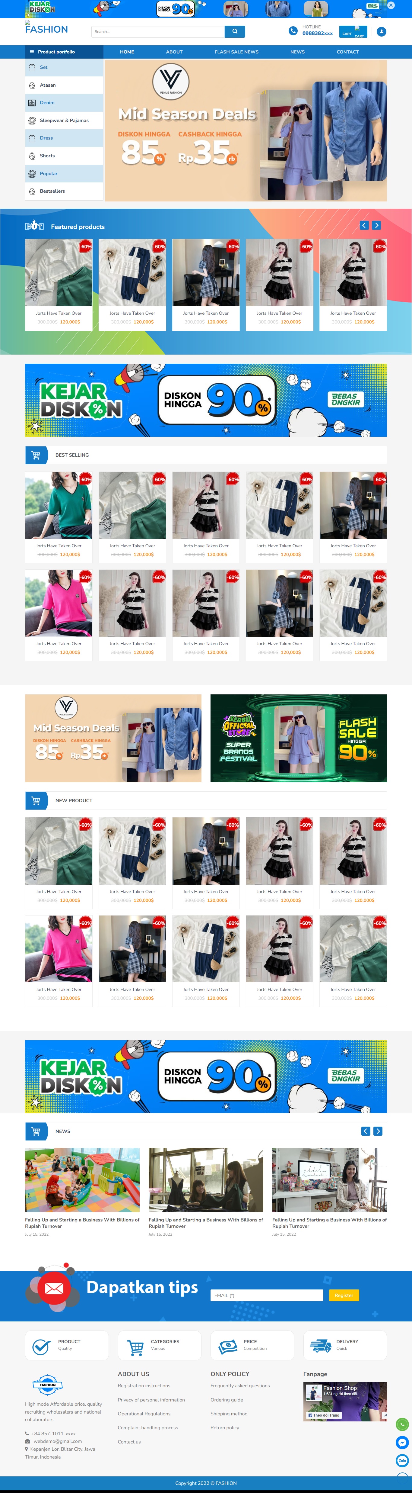 theme wordpress thoi trang 10