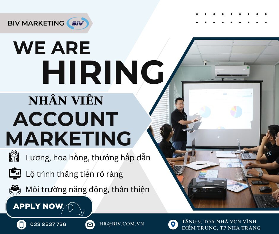 TUYỂN DỤNG NHÂN VIÊN ACCOUNT We Are Hiring Facebook Post